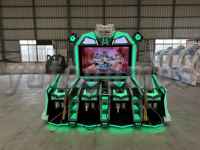 Machine de jeu de tir d'arcade de simulateur de tir à jetons Go Cross Fire | Jeu de voiture de course de parc d'attractions à vendre