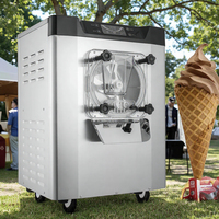 Machine à glace molle automatique professionnelle Vevor 20 L/H 220V pour yaourt, fruits, utilisation en restaurant, comprend une pompe