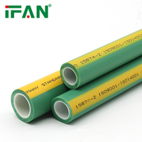 IFANPLUS Santé Environnementale Vert PPR Tuyau Tubo PN20 20-125MM ISO 15874 PPR Tuyaux De Plomberie