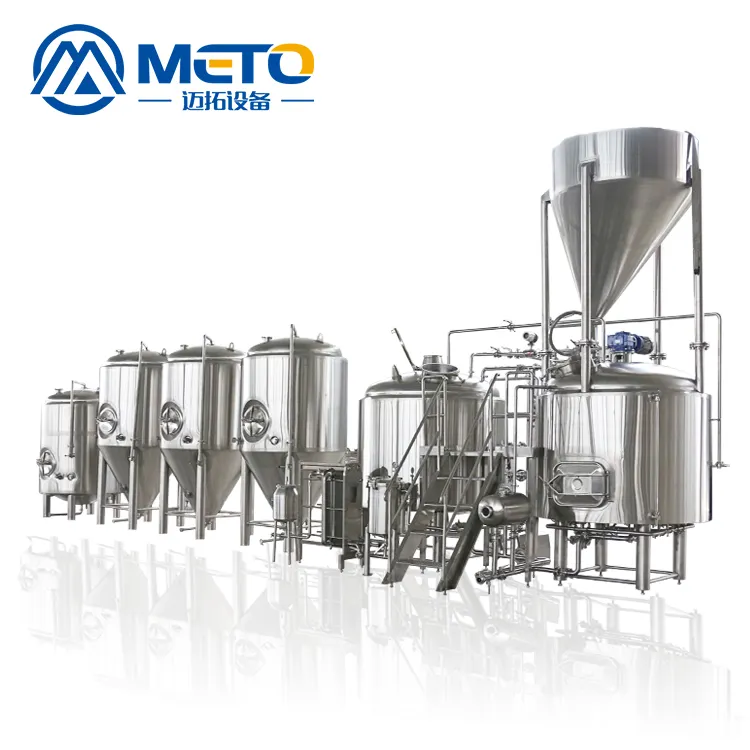 METO Fermenting उपकरण वाणिज्यिक SS304 1000L Microbrewery बियर पक मशीन