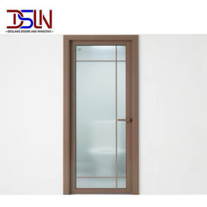 Porte à battant en verre, en alliage d'aluminium, ouverture latérale, étanche, pour usage intérieur, salon, salle de bain, fibre de verre - Product Image 1