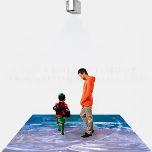 Chariot Reclame Apparatuur Interactieve Projector Vloer Systeem, Interactieve Dansvloer, Interactieve Muur Kids Games.