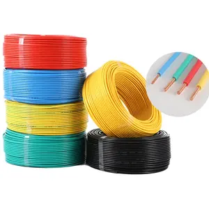 Supplier Custom Green Yellow BV Insulated Ground Wire Copper Conductor Electric Wire and Cable Electrical