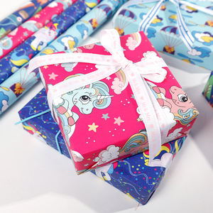 Venta al por mayor 80g de papel recubierto de impresión personalizada papel de regalo de cumpleaños para embalaje - Product Image 4