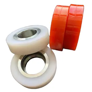 Custom Drive Wheel Metal Steel Core Polyurethane Wheels, PU Roller plastic wheel