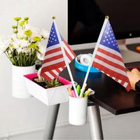 Vente en gros de nouveaux mini-drapeaux imprimés en polyester 100% du Maroc, à tenir à la main ou sur bâton