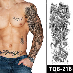 Grande <span class=keywords><strong>taille</strong></span> bras complet corps tatouages temporaires Sexy à la mode étanche autocollants de tatouage personnalisés pour adulte - Product Image 3