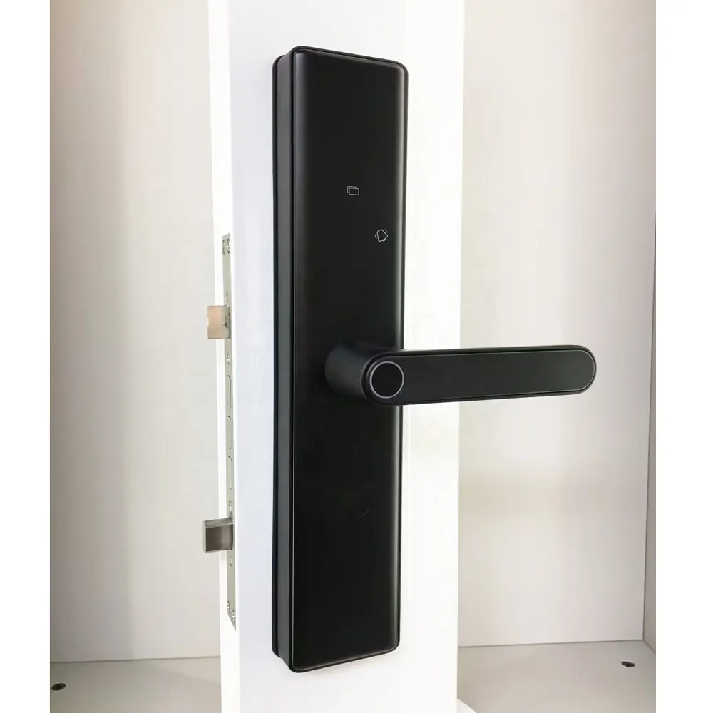 Cerradura de puerta inteligente eléctrica Roeasy cerradura de manija de puerta inteligente sin llave con huella dactilar wi-fi para el hogar