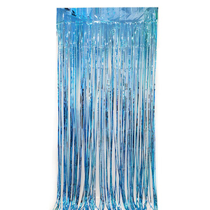 Fournitures de fête : <span class=keywords><strong>Rideau</strong></span> de paillettes métalliques <span class=keywords><strong>à</strong></span> <span class=keywords><strong>franges</strong></span> de 1m x 2m pour la décoration de mariages, anniversaires et remises de diplômes - Product Image 5