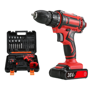 Perceuse sans fil de qualité industrielle OEM, batterie au lithium 12V 18V 36V, 800W, tournevis électrique, ensemble d'outils à percussion pour le bricolage à domicile - Product Image 1