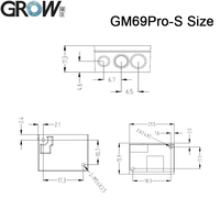 GROW GM69Pro-S Lecteur de codes-barres intégré Module Lecteur de codes-barres Qr Code Bar Support OCR Passport avec 1280*800 CMOS pour Windows