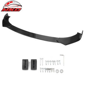 Universal A Style 3PCS Adjustable Front Bumper Lip <b>Spoiler</b> Splitter Gloss Black High Quality Body Kit - Product Image 3