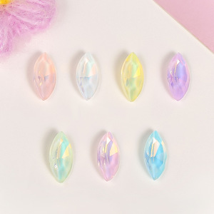 Marquise Crystal Glass Rhinestones <b>Flat</b> Back Colorful DIY Nail Art Accessories Bling Bling Wearable Decorations - Product Image 1