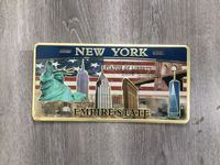 Plaque d'immatriculation de voiture décorative souvenir personnalisée avec impression sur surface miroir et gaufrage