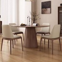 Meilleure table de salle à manger de style industriel, pieds en MDF, décoration de la maison, plateau en bois