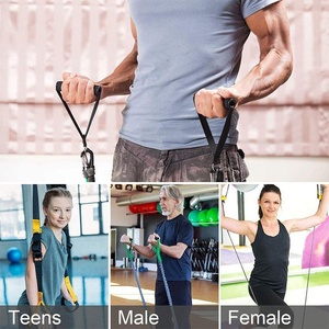 Bọt xử lý phụ kiện màu đen kháng ban nhạc Rope Grip kéo thiết bị cáp tập thể dục tập thể dục phòng tập thể dục xử lý với D Vòng - Product Image 6