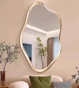 Specchio da Parete Decorativo per Soggiorno Moderno con Cornice Dorata Irregolare in Vetro per Camera da Letto Decorazione Murale per la Casa Cornice Dorata - Product Image 2