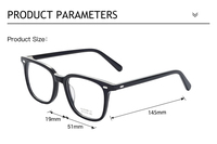 Lunettes de lecture en acétate unisexe haut de gamme OEM & ODM Nouvelle monture optique à la mode en acétate solide avec forme de visage en diamant