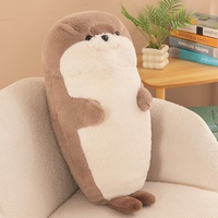 Oreiller en peluche phoque le plus vendu, casque audio mignon, jouet en peluche unisexe, rembourrage en coton PP, compagnon de sommeil parfait, décoration d'intérieur