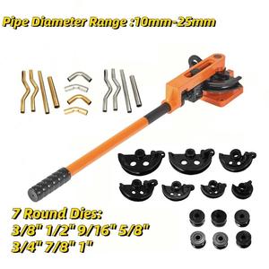 Machine à cintrer les tuyaux en cuivre manuelle, ensembles d'outils en acier inoxydable SWG-25, outil de cintrage des échappements, diamètre des tuyaux 10-25 mm, épaisseur 0,8 - Product Image 6