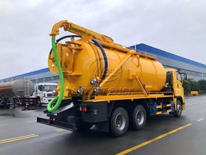 Multi-purpose Isuzu 6x4 Sewage Dredging Truck with Strong Suction <b>for</b> <b>Drains</b>, Sediment Basins,with Vacuum Pump <b>for</b> Quick Suction - Product Image 3