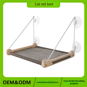 Una forte ventosa può contenere un gatto che pesa fino <span class=keywords><strong>A</strong></span> 25 libbre albero di gatto con un telaio in legno e un letto <span class=keywords><strong>a</strong></span> rete resistente - Product Image 3