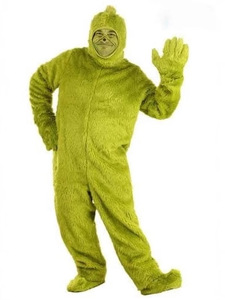 Disfraz de Halloween de Monstruo Peludo <span class=keywords><strong>Verde</strong></span> Inspirado en Películas y TV, Venta Caliente 2026, con Traje y Pantalones, Venta al por Mayor para Hombres Adultos - Product Image 3