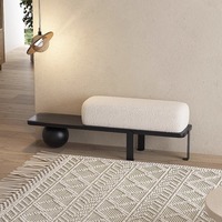 Tabouret moderne et épuré en papier pour changer de chaussures, tabouret de canapé créatif pour la maison, banc de bout de lit pour essayage de vêtements, banc d'entrée