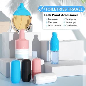 Lot de 10 housses de bouteilles en silicone, essentiels de voyage pour femmes et hommes, accessoires de vacances à la plage, accessoires de toilette format voyage - Product Image 5
