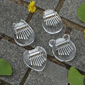 Kalimba de 8 Teclas con Logotipo Personalizado Serigrafiado, en Forma de Corazón de Madera, Gota de Agua, Llavero Miniatura, Piano de Pulgar, Instrumento Musical - Product Image 3