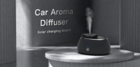 Diffuseur d'huiles essentielles portable électrique à énergie solaire en plastique pour voiture, diffuseur d'arômes directement de l'usine pour voiture et maison