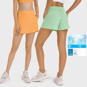 SHINBENE hafif yüksek bel atletik Golf Skorts etekler tenis etek 3 cepler ile kadınlar için - Product Image 1