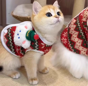 Herbst Winter 3D Bär Weihnachten Katzen-Stil Gestrickter Pullover für Hunde Niedliche Flanell Haustier Teddy Warme Kleidung Waschbar Bequem - Product Image 5