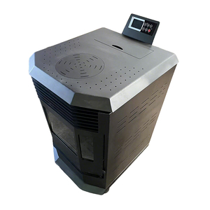 Estufas de pellets de doble propósito de 12 KW para casas, estufa de leña de combustible múltiple para interiores, estufa de diseño moderno de combustible de madera - Product Image 2