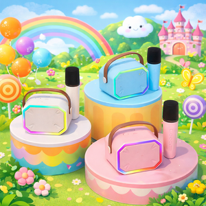 2026 Singing <strong>Machine</strong> Home System Original <strong>Cheap</strong> and Small Model Party <strong>Karaoke</strong> Audio Speaker Music Horn with Light 2 Microphones - Product Image 1