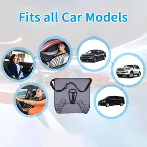 SUNNUO Safeguard, Cojín Ajustador de Cinturón de Seguridad para Asiento de Coche para Bebés, Fundas de Asiento de Coche para Maternidad - Product Image 5