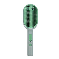 Brosse à poils pour chat 3 en 1 à vapeur, auto-nettoyante, antistatique, peigne de toilettage efficace pour animaux de compagnie pour une utilisation en salle de bain