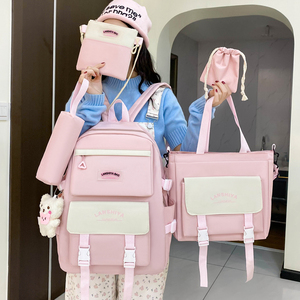 Ensemble <span class=keywords><strong>de</strong></span> sac à dos scolaire pour adolescents, grand, tendance, élégant, décontracté, imperméable - Product Image 6