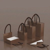 Boîte cadeau rigide pliable en carton de luxe marron café avec logo personnalisé, style valise, fermeture magnétique, pour emballage de chaussettes