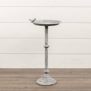 Dekorasi berdiri besi pemberi makan burung logam, dekorasi mandi untuk taman - Product Image 5