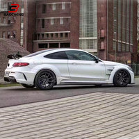 Pour Mercedes Benz classe C C63 W205 avec kit carrosserie large style PD qualité parfaite fibre de verre pare-chocs avant arrière jupes latérales ailes