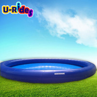 Piscine gonflable en PVC bleu foncé personnalisée de 15m jeu de ballon de marche aquatique extérieur pour enfants et adultes piscine hors sol