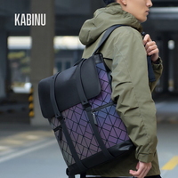 Tas Laptop Ransel Kulit PU Mewah Kasual Fashion, Logo Custom, Tahan Air, Ransel Umum untuk Perjalanan