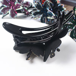 Horquilla Elegante con Flor de Diamantes de Imitación, Diseño de Nicho Popular, Lujo Ligero, Horquillas para Mujer, Joyería de Moda al por Mayor - Product Image 5