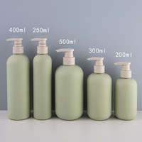 Fabricant de flacons de shampooing en plastique HDPE vides, doux au toucher, avec pompe à lotion, 200 ml, 250 ml, 300 ml, 400 ml, 500 ml
