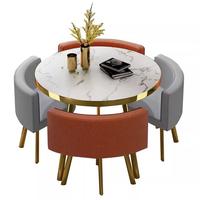 Tables et chaises de négociation de réception de réunion de bureau modernes simples table à manger carrée ronde à vendre