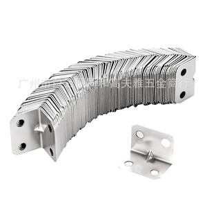 Stainless Steel Angle Brackets 304 Cold-Rolled L-Shaped Shelf Supports 90 Degree Furniture Hardware Connectors - Product Image 2
