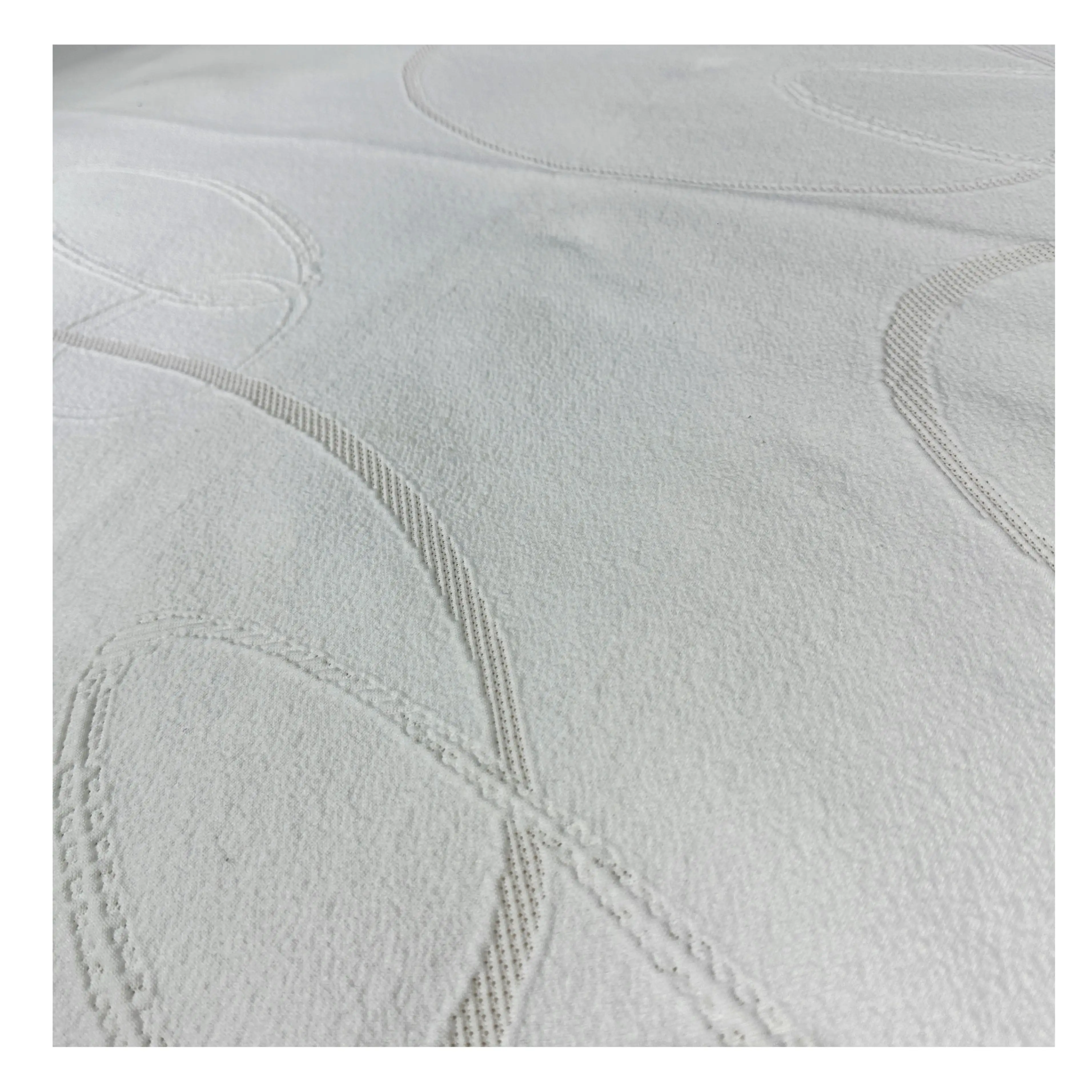 Vente en gros de tissu polyester jacquard Tissu spandex pour matelas à usage domestique à usage hôtelier