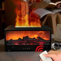 Diffuseur d'arômes à flamme de foyer OEM ODM 200 ml USB avec lumière nocturne colorée et télécommande