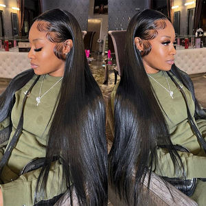 Rechte Rauwe Peruaanse Menselijk Haar Kant Pruiken Voor Zwarte Vrouwen Lagos Haarlijn Pruik Maagdelijk Menselijk Haar Hd Lace Frontale Pruiken - Product Image 1